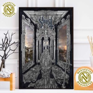 Ghost Band SKELETA New Album Out On April 25th 2025 Home Decor Poster Canvas