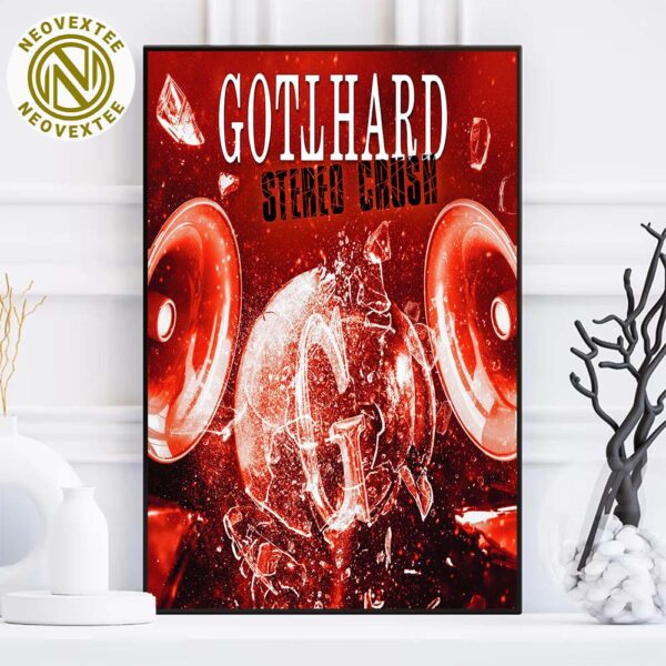 Gotthard Band Stereo Crush New Album Out Friday On March 21 2025 Home Decor Poster Canvas