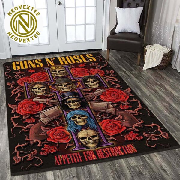 Guns N Roses Appetite For Destruction Album Cover Home Decor Rug Carpet