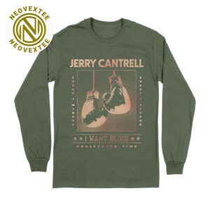 Jerry Cantrell I Want Blood Tour 2025 Undefeated Time Every Minute Every Second Longsleeve T-Shirt