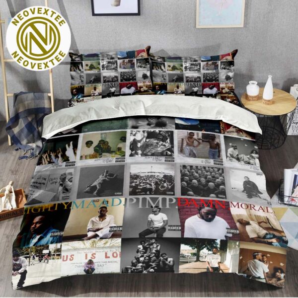 Kendrick Lamar Full Albums Collection Gift For Fan Music Bedding Set