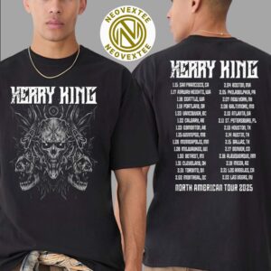 Kerry King Multi Skull 25 ITIN Merch Tee North American Tour 2025 Two Sides Print T-Shirt