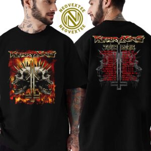 Kerry King Spikey Skull 25 ITIN Tee Merch Tee Tour 2025 Two Sides Print Unisex T-Shirt