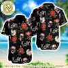 Korn Band Rose Skull Aloha Music 2025 Summer Gift For Fan Hawaiian Shirt