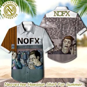 NOFX Rock Band Regaining Unconsciousness Ep Cover Summer Aloha Music Hawaiian Shirt