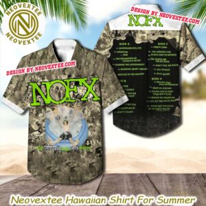 NOFX Rock Band The Greatest Songs Ever Written Compilation Album Summer Aloha 2025 Hawaiian Shirt