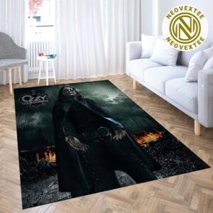 Ozzy Osbourne Black Rain Album Cover Home Decor Rug Carpet