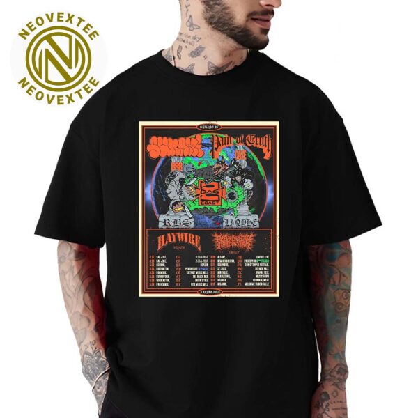 Pain of Truth And SUNAMI Spring Tour 2025 Dates List Unisex T-Shirt