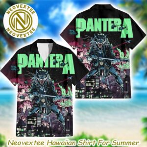 Pantera Anthropomorphic Wolf City Music Aloha Summer 2025 Hawaiian Shirt