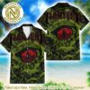 Pantera Big Eye And Skull With Pattern Skull Background Aloha Summer Gift For Fan Music Hawaiian Shirt