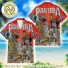 Pantera Big Eye And Skull With Pattern Skull Background Aloha Summer Gift For Fan Music Hawaiian Shirt