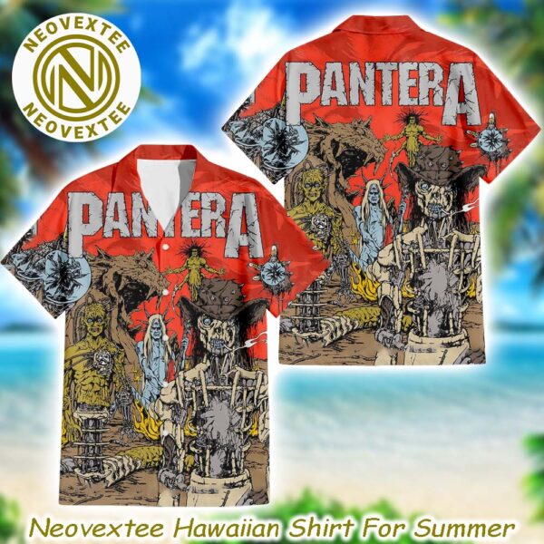 Pantera Monster Festival At Sunrise Aloha Summer Gift For Fan Music Hawaiian Shirt