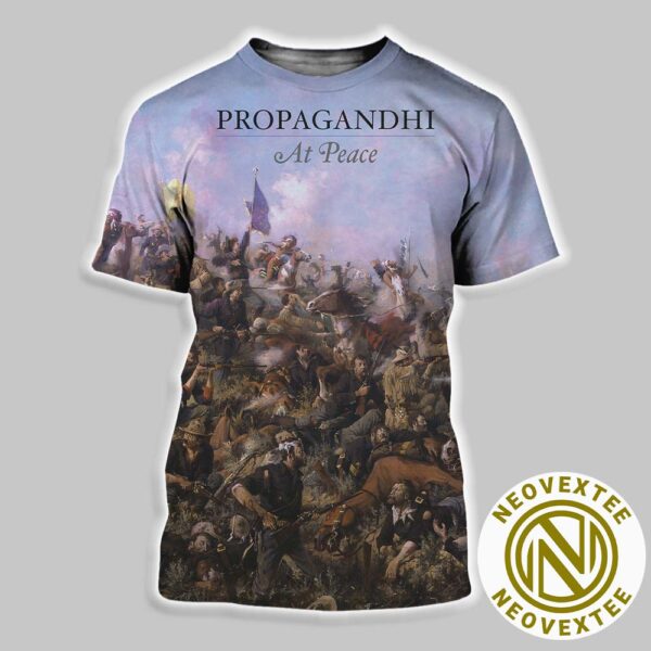 Propagandhi New Album At Peace Released On March 10 2025 All Over Print Shirt