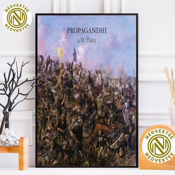 Propagandhi New Album At Peace Released On March 10 2025 Home Decor Poster Canvas