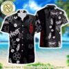 Slipknot Button Down Black Background Aloha Music Summer 2025 Hawaiian Shirt