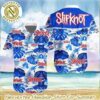 Slipknot Button Down Black Background Aloha Music Summer 2025 Hawaiian Shirt