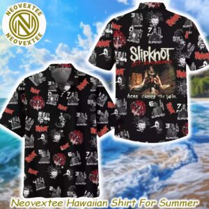 Slipknot Here Comes The Pain 25th Anniversary Cover Gift For Fan Aloha Music Summer Hawaiian Shirt