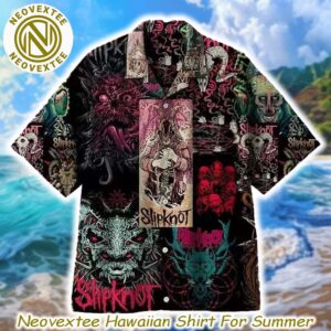 Slipknot Rock Band Gift For Fan Summer Aloha Music 2025 Hawaiian Shirt