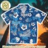 Slipknot Tropical Floral Pattern Blue Background Summer Aloha Music 2025 Hawaiian Shirt