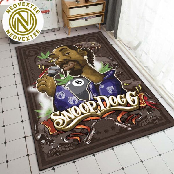 Snoop Dogg Cobras And Death’s-Head Cartoon Home Decor Rug Carpet