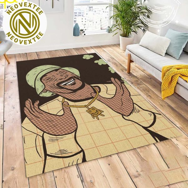 Snoop Dogg Rapper Smile Sweet Gift For Fan Music Home Decor Rug Carpet