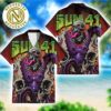 Sum 41 Skeleton Swirling Flames With Bacl Background Aloha 2025 Hawaiian Shirt