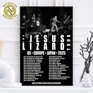 The Jesus Lizard US Europe And Japan Tour 2025 Dates List Home Decor Poster Canvas