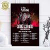 Powerwolf Summer Of The Wicked Tour 2025 Poster In Bratislava Slovakia At Peugeot Arena On July 1 2025 Home Decor Poster Canvas