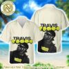 Travis Scott Portrait Photos Diamond Font Summer Aloha Music Gift For Fan Hawaiian Shirt