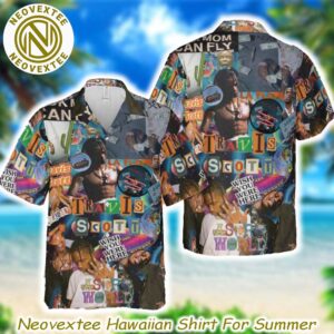 Travis Scott Rapper Wish You Were Here Aesthetic Design Both Hawaiian Shirt And Beach Short