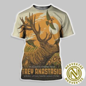 Trey Anastasio Poster Tonight In Kansas City MO At Uptown Theater On March 19 2025 All Over Print Shirt