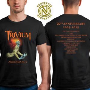 Trivium Band Ascendancy 20th Anniversary Tee 2005-2025 Two Sides Print Unisex T-Shirt