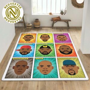 Wu-Tang Clan Animated Music Poster Cover Gift For Fan Music Rug Carpet