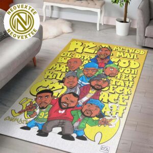 Wu Tang Clan Hip Hop Cover Cartoon Funny Rug Carpet