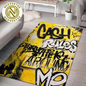 Wu Tang Clan Rap Music Quote Cash Rules Everything Around Me Rug Carpet