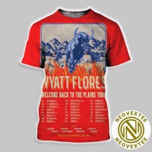 Wyatt Flores Welcome Back To The Plains Tour 2025 Dates List All Over Print Shirt