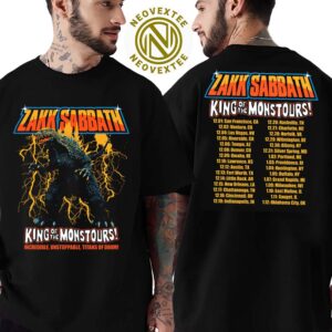 Zakk Sabbath King Of Monstours Tour Incredible Unstoppable Titans Of Doom Dates List Two Sides Print Unisex T-Shirt