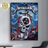 Metallica Night 1 Poster M72 Nashville TN Art By Maxx242 At Nissan Stadium On No Repeat Weekend May 1st Tour 2025 Home Decor Poster Canvas