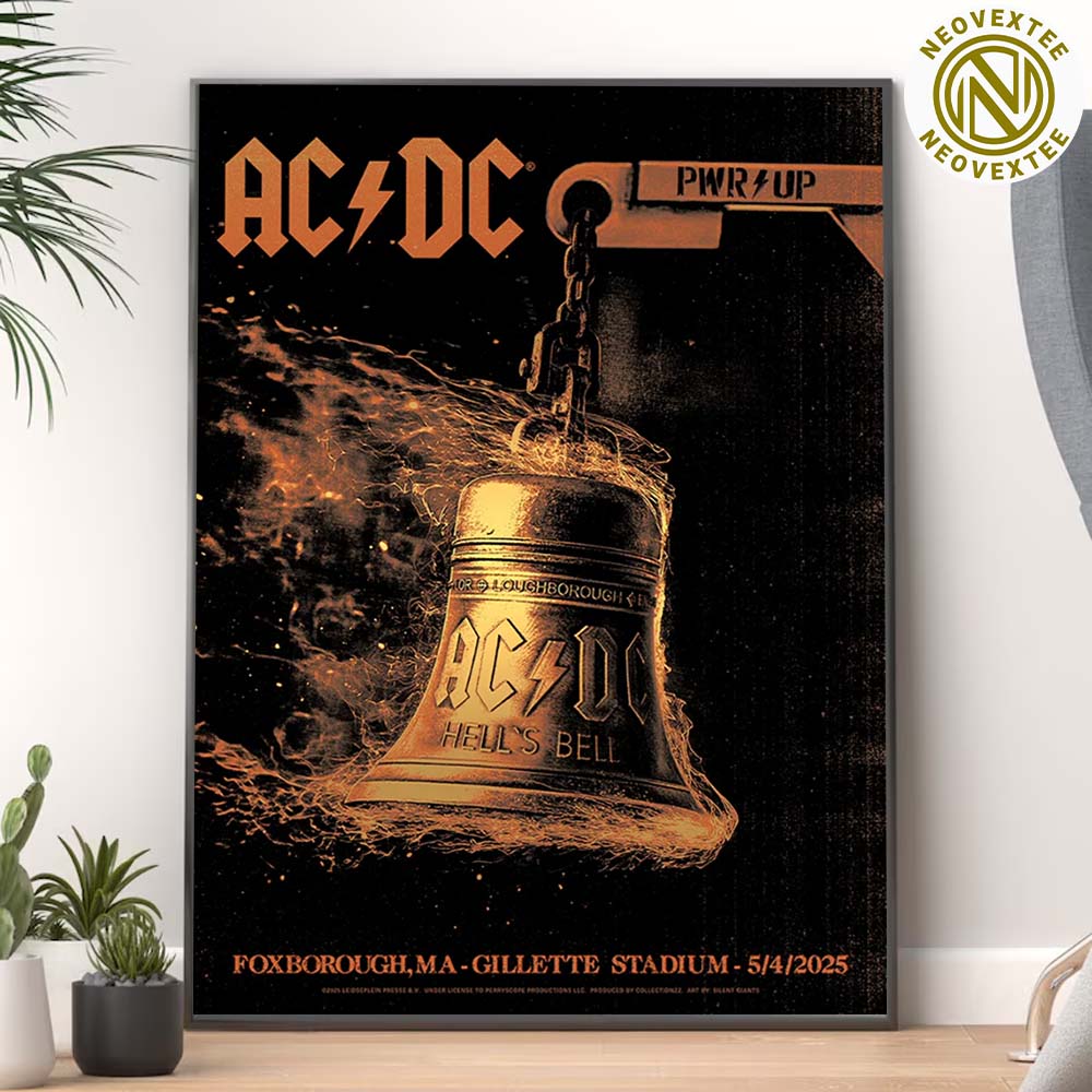 ACDC Foxborough PWR UP Tour North America 2025 Tonight Poster In Foxborough MA At Gillette Stadium On May 4 2025 Home Decor Poster Canvas ACDC Foxborough PWR UP Tour North America 2025 Tonight Poster In Foxborough MA At Gillette Stadium On May 4 2025 Home Decor Poster Canvas