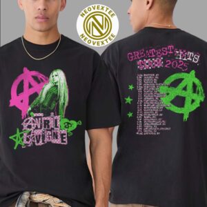 Avril Lavigne Greatest Hits Tour 2025 D2C Exclusive Kicks Off In Moncton NB On May 18 2025 T-Shirt