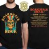 Boardwalk Rock Festival Lineup Skull And Roses For Ocean City MD On May 17-18 2025 Two Sided Print T-Shirt