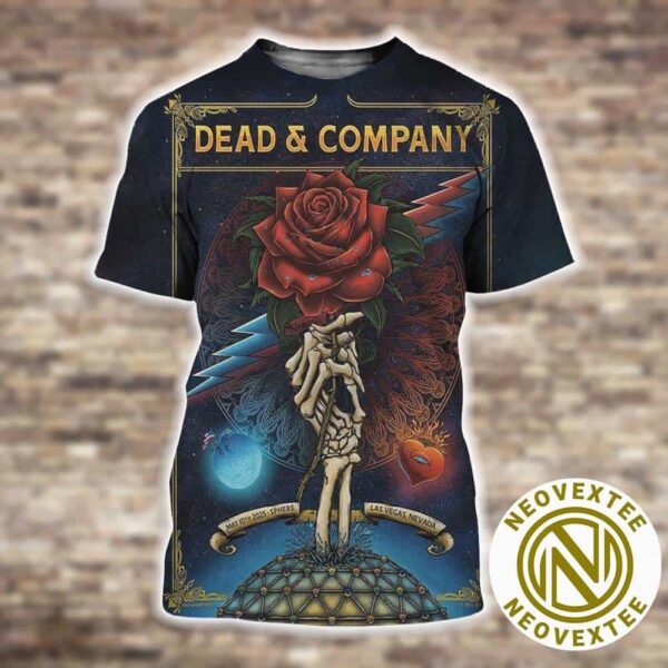 Dead And Company Saturday Night Poster On May 10 Dead Forever 2025 In Las Vegas NV At Sphere All Over Print Shirt