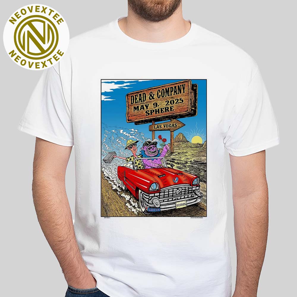 Dead And Company Weekend 5 Poster On May 9 Dead Forever 2025 In Las Vegas NV At Sphere Premium T-Shirt Dead And Company Weekend 5 Poster On May 9 Dead Forever 2025 In Las Vegas NV At Sphere Premium T-Shirt