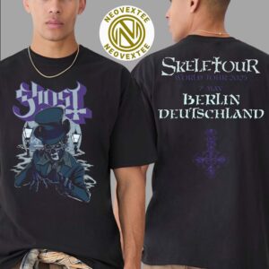 Ghost Berlin Deutschland Pop-Up Store Merch Tee On May 7 Skeletour World Tour 2025 At Uber Arena Classic T-Shirt