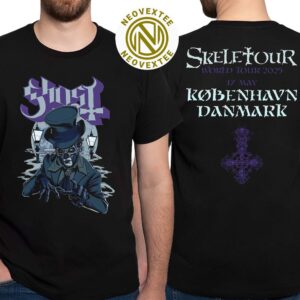 Ghost Copenhagen Denmark Pop-Up Store Merch Tee On May 17 Skeletour World Tour 2025 At Royal Arena Classic T-Shirt