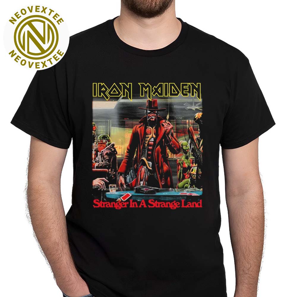 Iron Maiden Legacy Collection Stranger In A Strange Land Tee Black Unisex T-Shirt Iron Maiden Legacy Collection Stranger In A Strange Land Tee Black Unisex T-Shirt