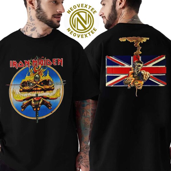 Iron Maiden Retro Clairvoyant For Run For Your Lives World Tour 2025 Vintage T-Shirt