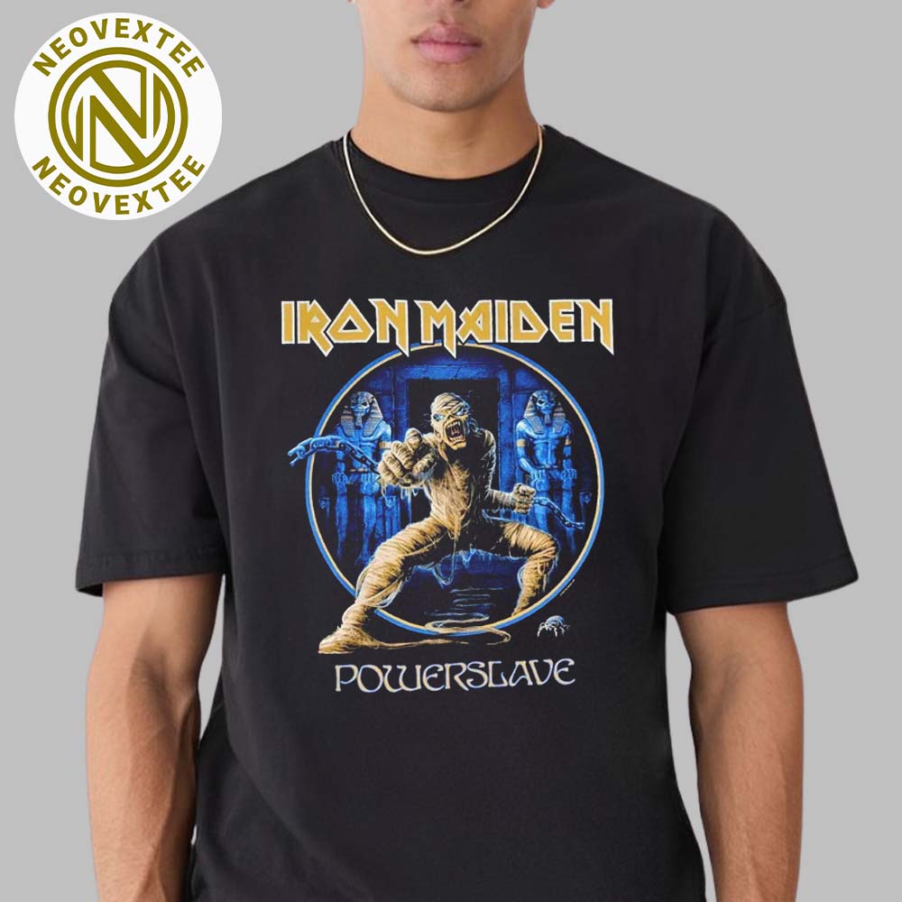 Iron Maiden Mummy Eddie Merch Celebrate The 40th Anniversary Of Powerslave T-Shirt Iron Maiden Mummy Eddie Merch Celebrate The 40th Anniversary Of Powerslave T-Shirt