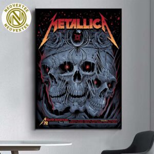 Metallica Columbus OH Poster For M72 Sonic Temple Pop-Up Shop At Historic Crew Stadium No Repeat Weekend On May 9 And 11 M72 North American 2025 Poster Canvas