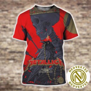 Metallica Columbus OH Tonight Poster At M72 Sonic Temple Night 1 At Historic Crew Stadium On May 9 2025 Art By Vance Kelly All Over Print Shirt